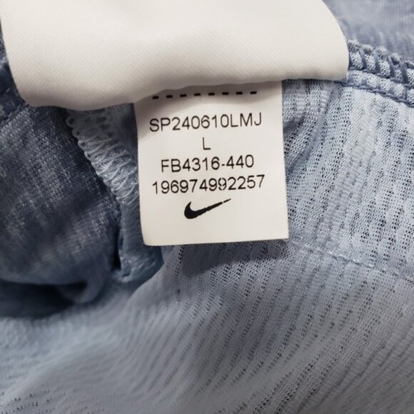 Nike Sweatshirt Women Large Blue Dri-Fit Quarter Zip Swift Element UV Protection - Picture 5 of 6